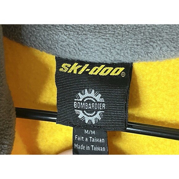 Ski-doo Bombardier Men's Medium Long Sleeve 1/4 Zip Up Fleece Pullover Used - Picture 2 of 8